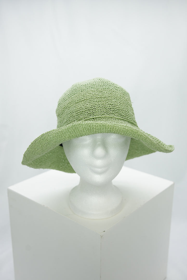 Strohhut Hellgrün
