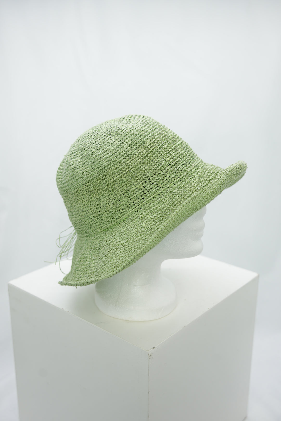 Strohhut Hellgrün