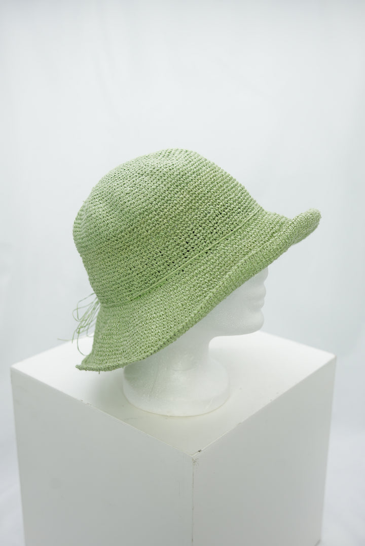Strohhut Hellgrün