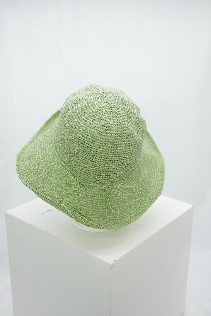 Strohhut Hellgrün