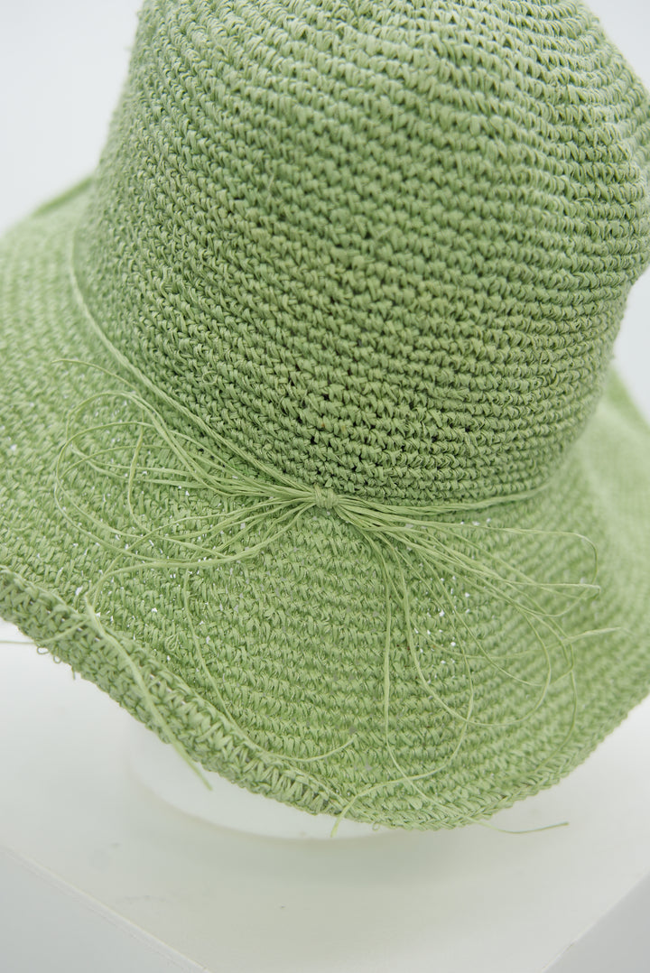Strohhut Hellgrün