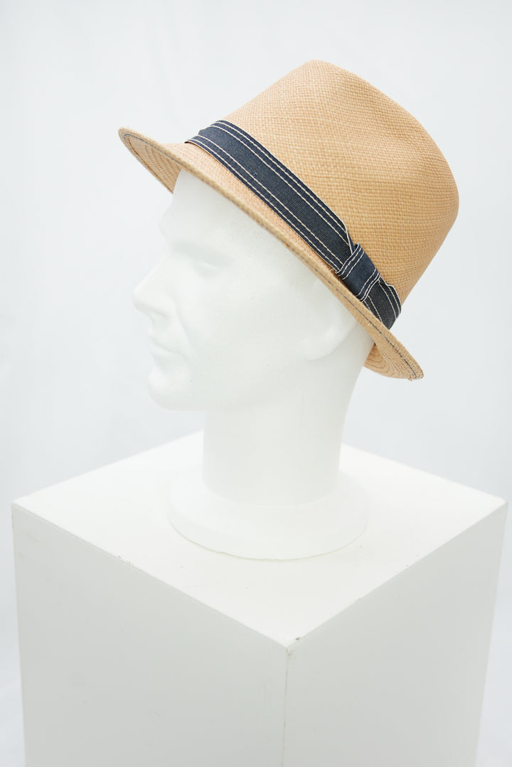 Panamahut mit Jeansband