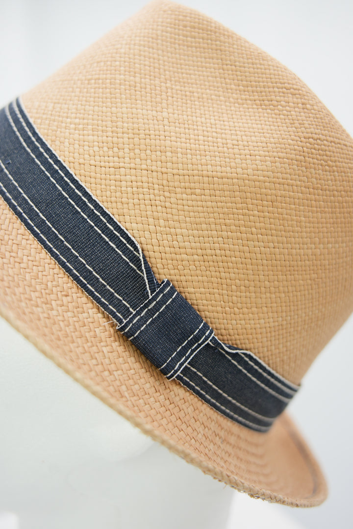 Panamahut mit Jeansband