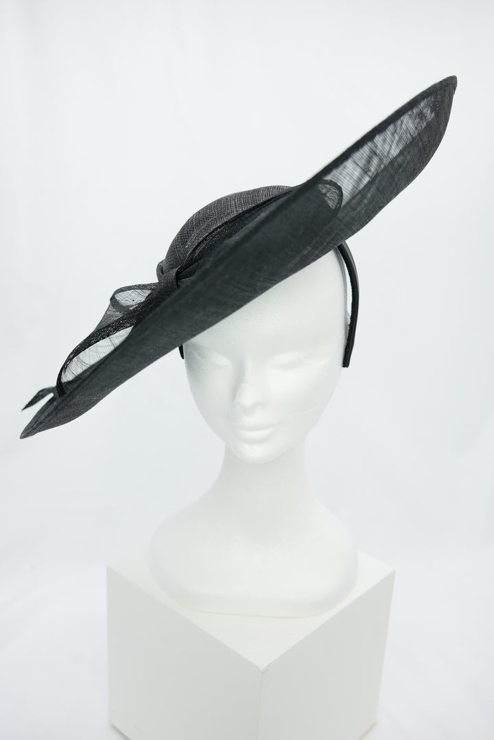 Fascinator "große Schleife" schwarz