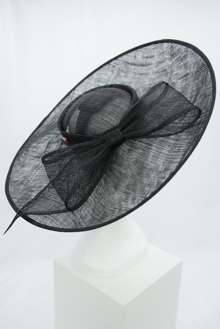 Fascinator "große Schleife" schwarz