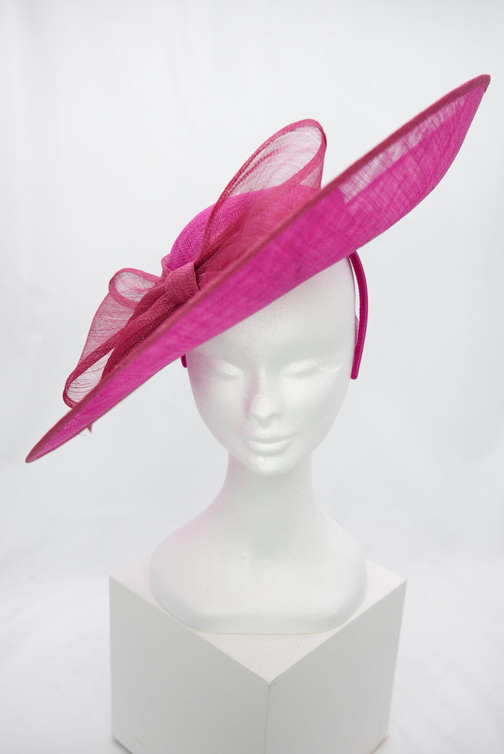 Fascinator "große Schleife" pink