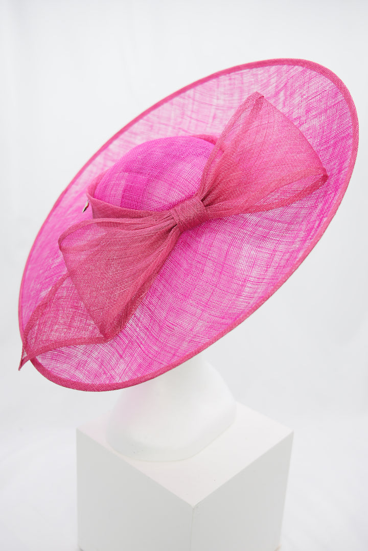 Fascinator "große Schleife" pink