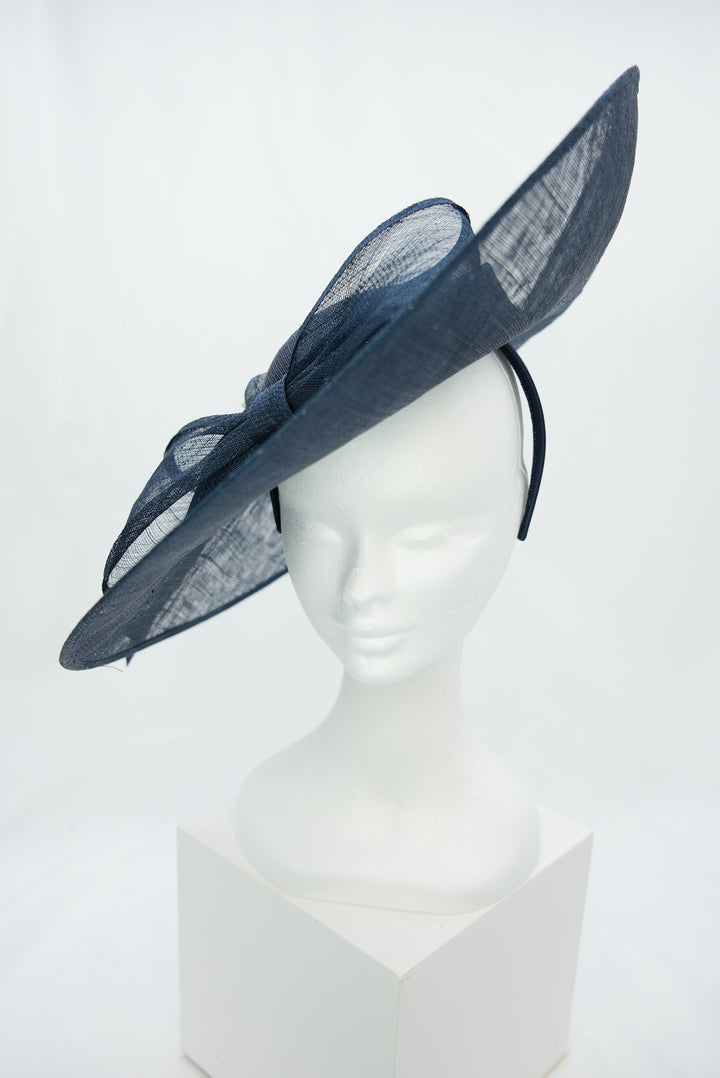 Fascinator "große Schleife" dunkelblau