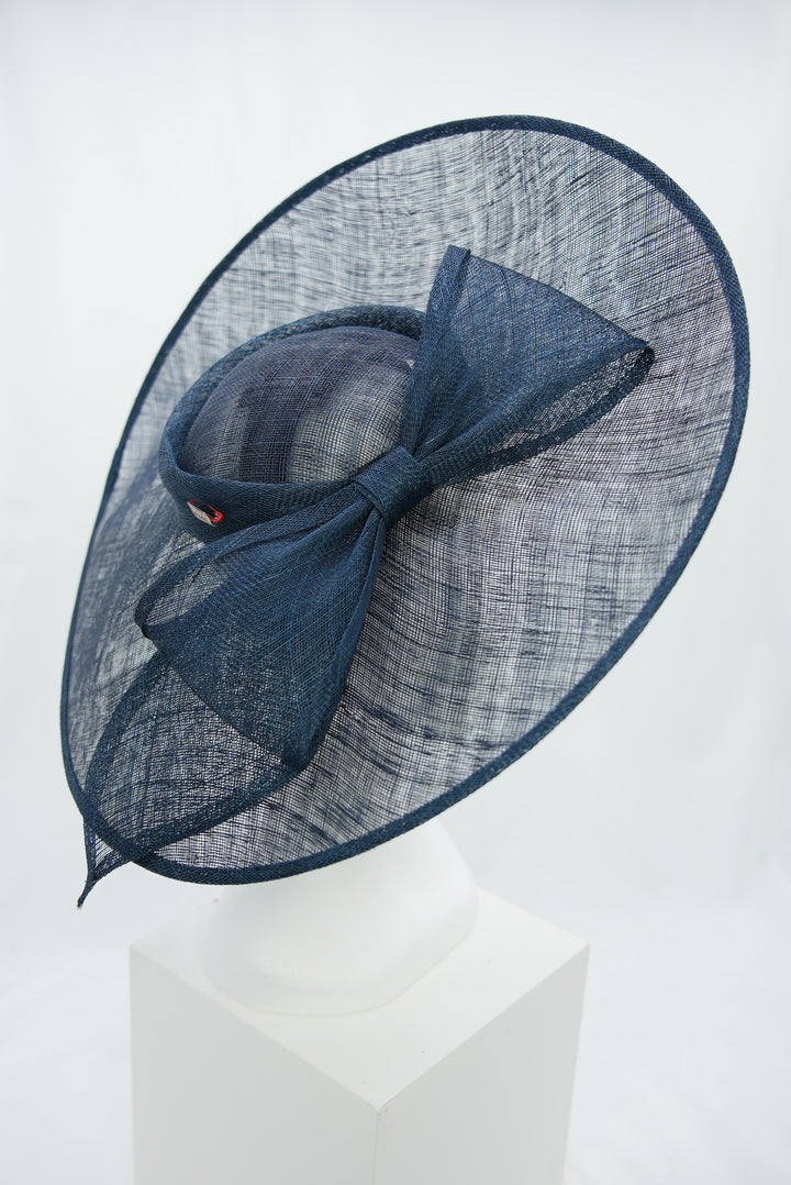 Fascinator "große Schleife" dunkelblau