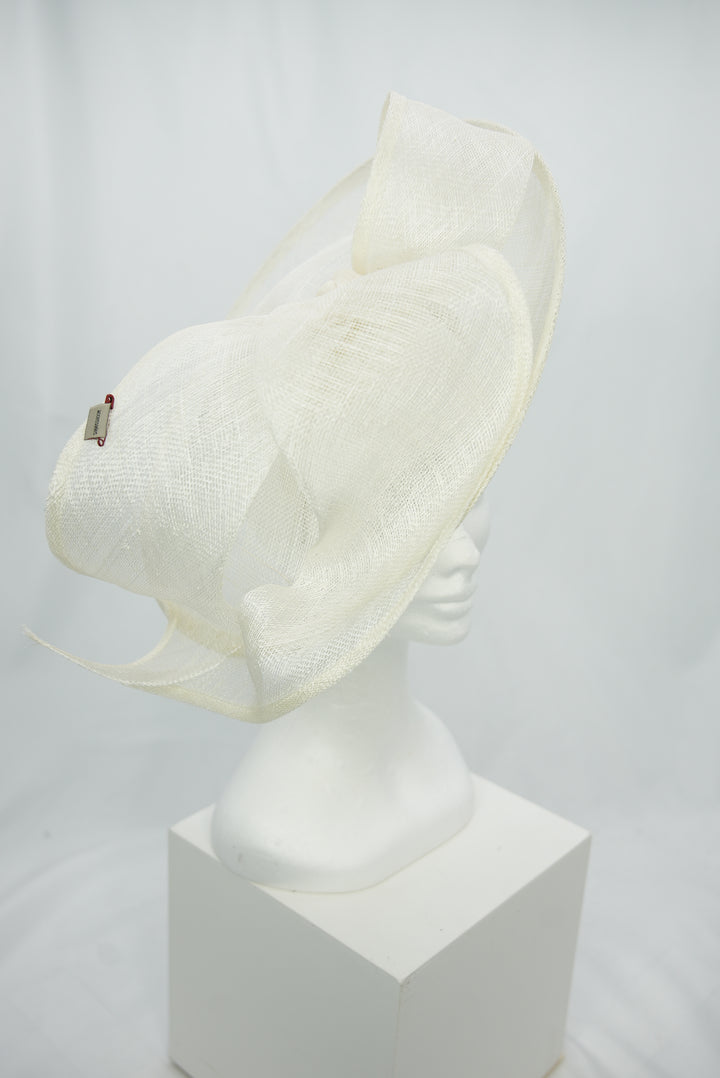 Fascinator "Sinemay" weiß