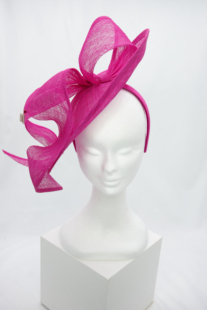 Fascinator "Sinemay" pink