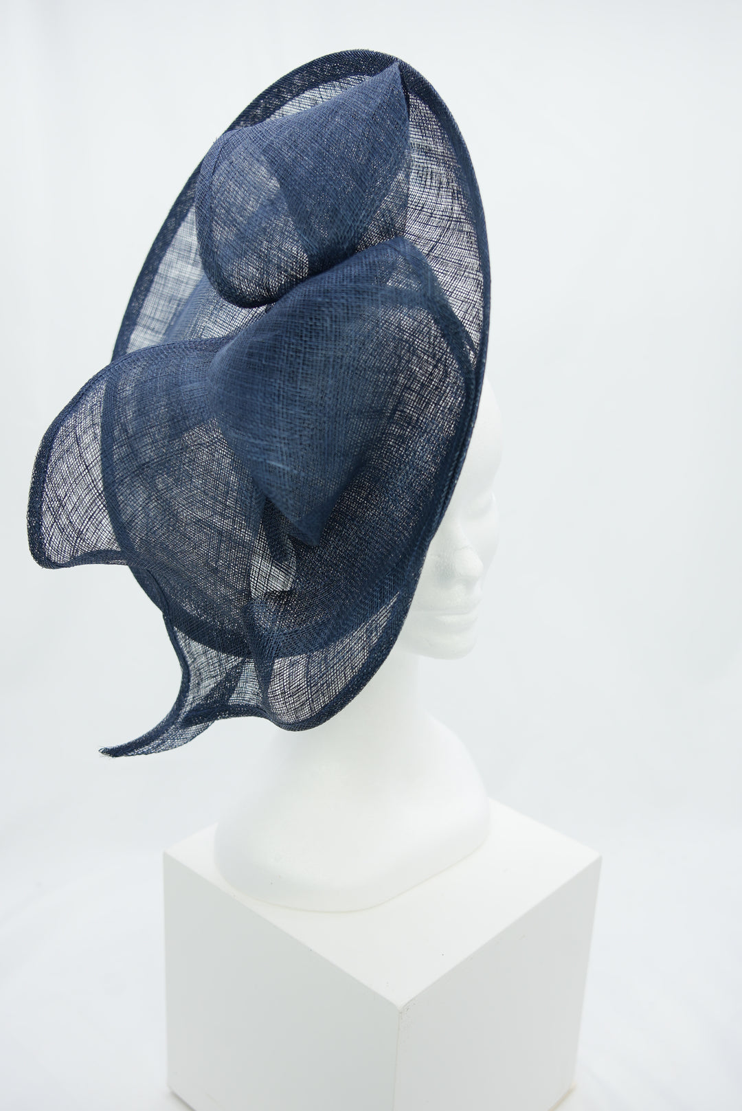 Fascinator "Sinemay" dunkelblau