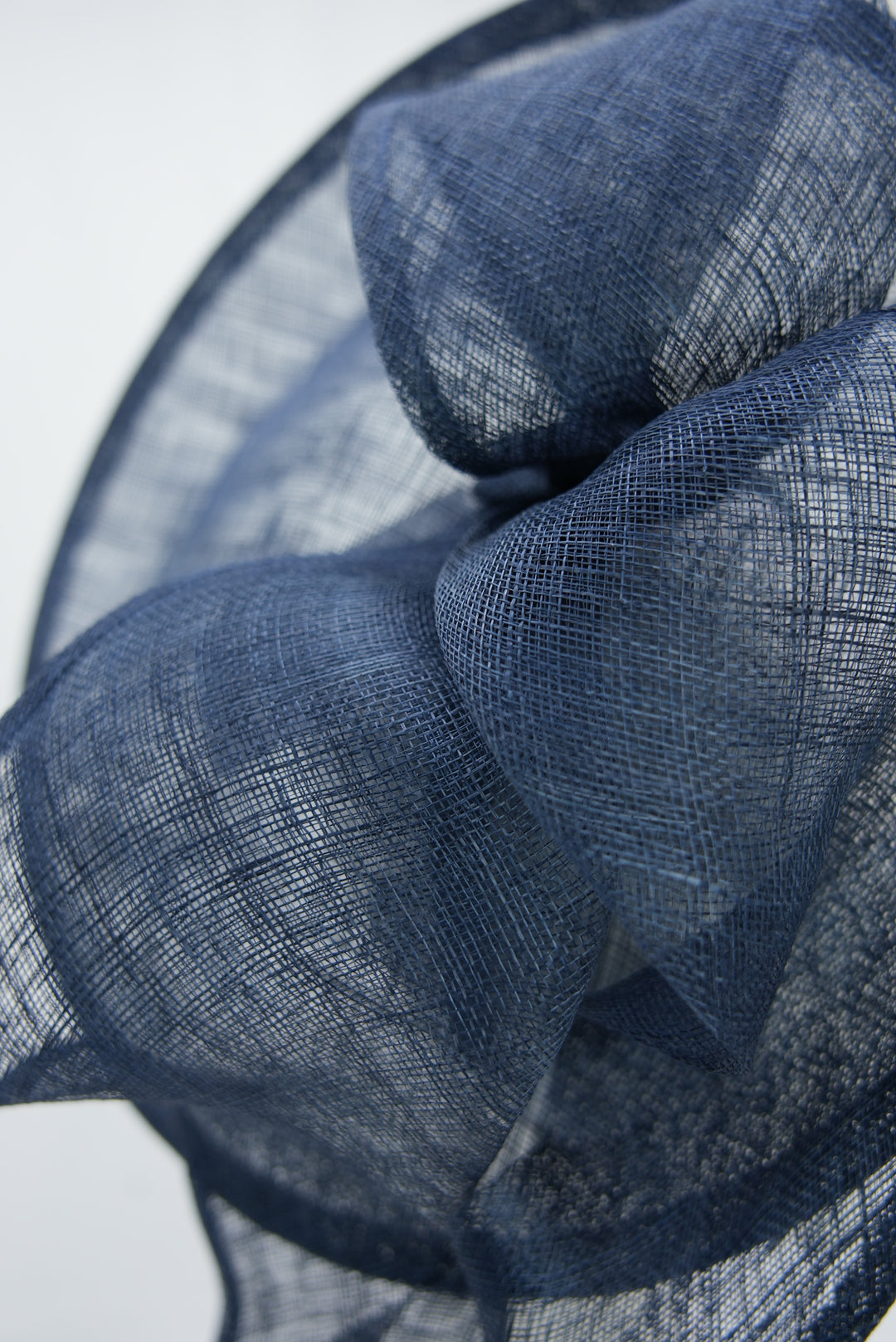 Fascinator "Sinemay" dunkelblau