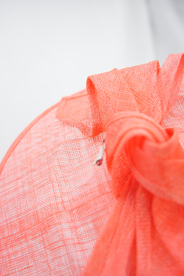 Fascinator "delight" koralle