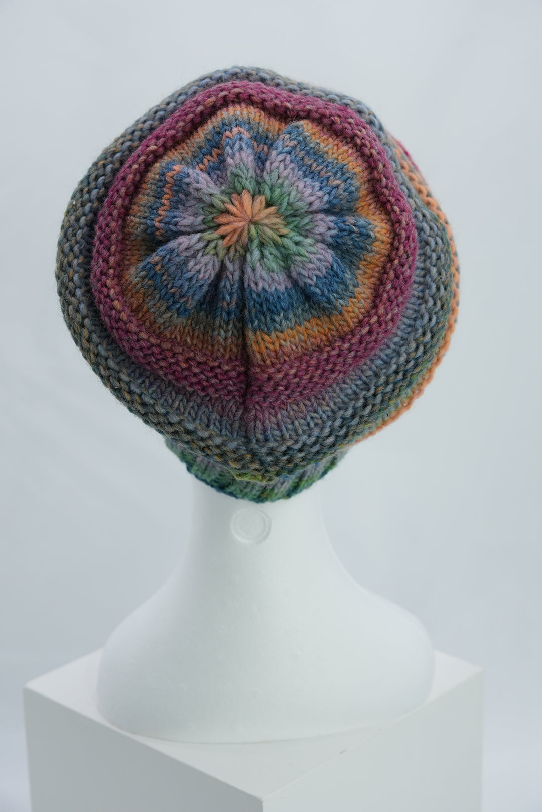 Beanie "dunkelgrün/blau"