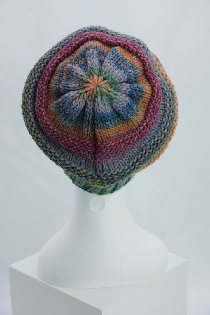 Beanie "dunkelgrün/blau"
