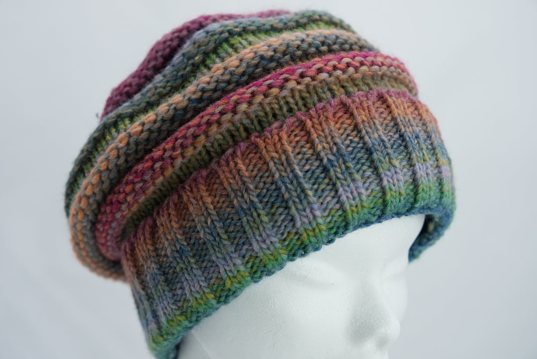 Beanie "dunkelgrün/blau"