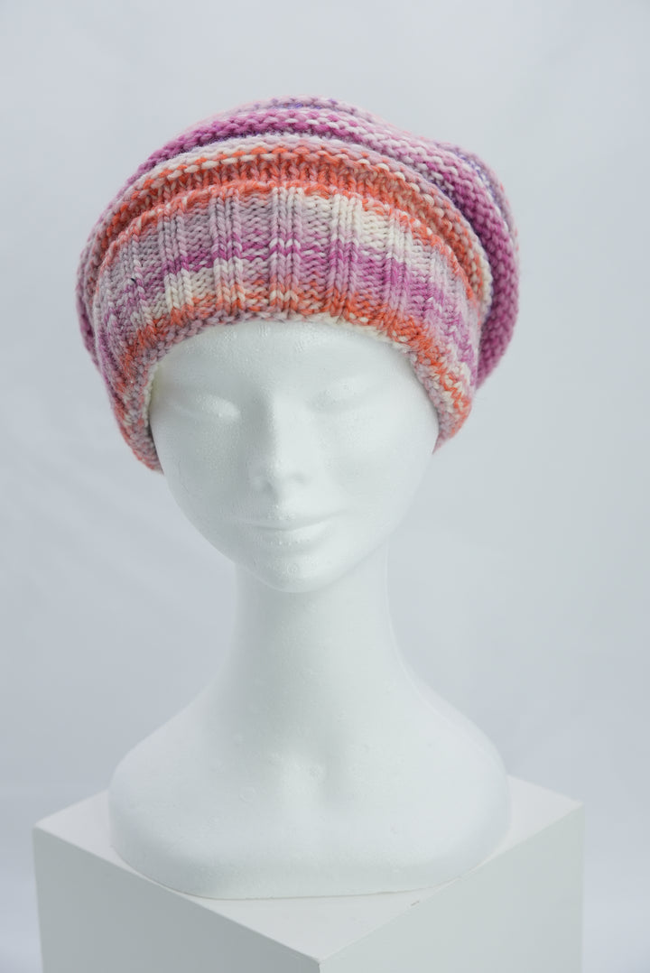 Beanie "lila/rosa/orange"