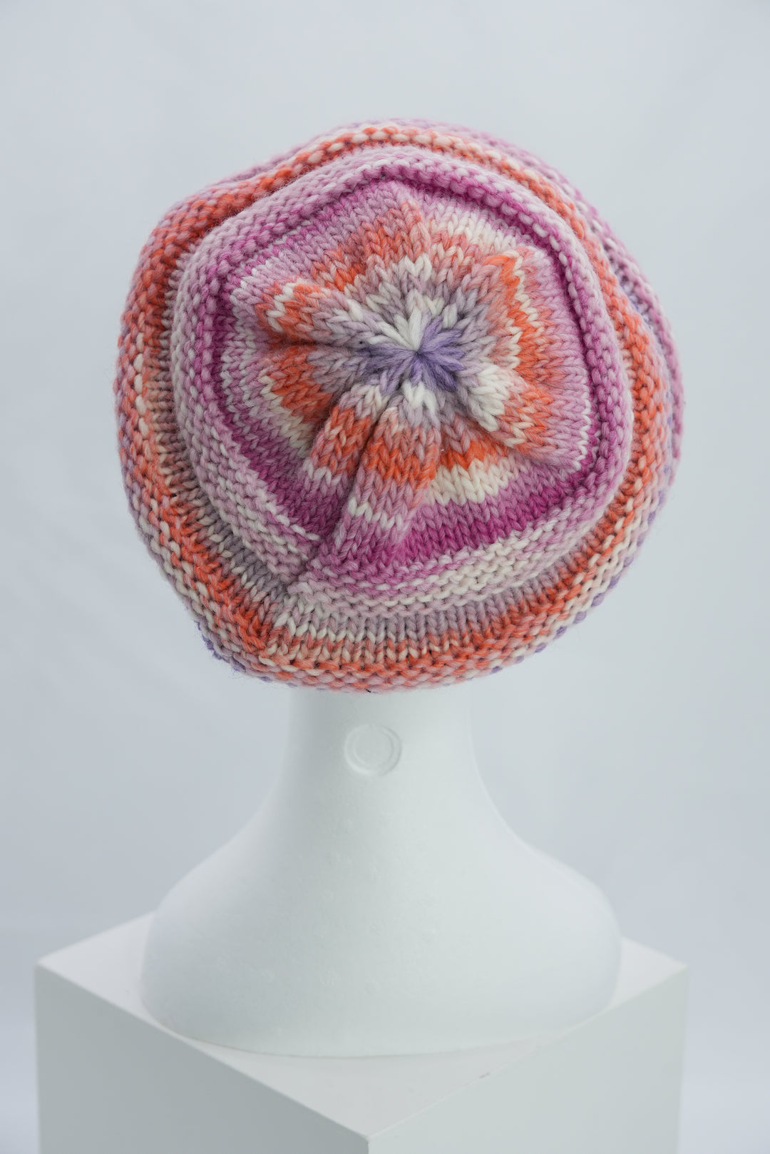 Beanie "lila/rosa/orange"