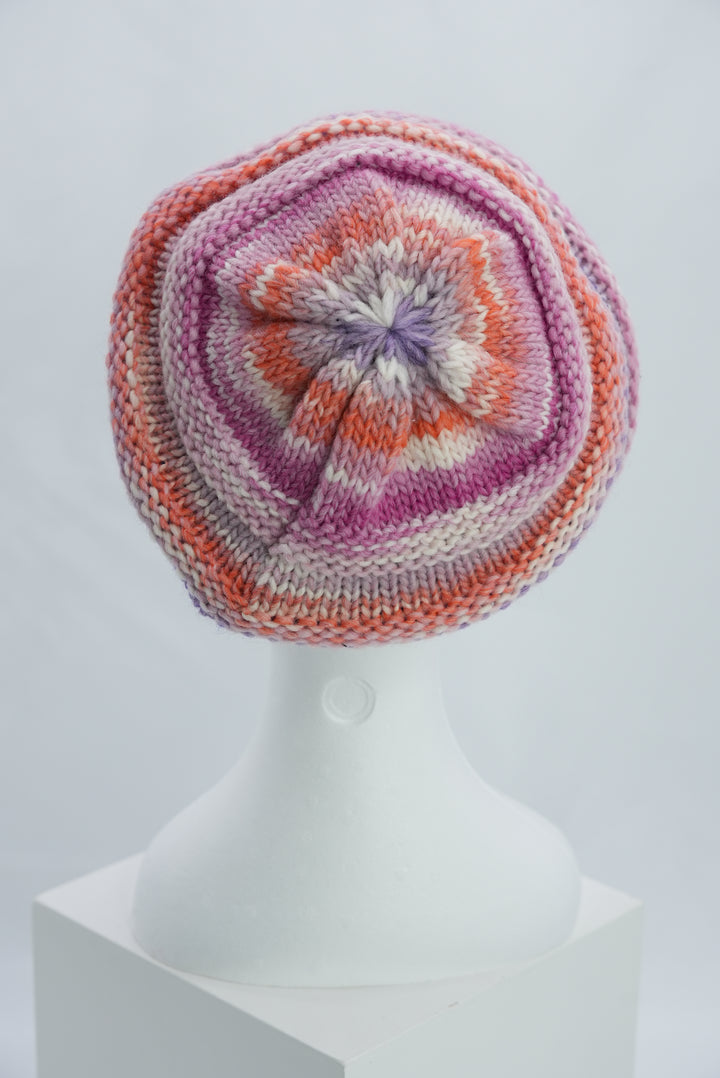Beanie "lila/rosa/orange"
