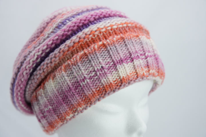 Beanie "lila/rosa/orange"
