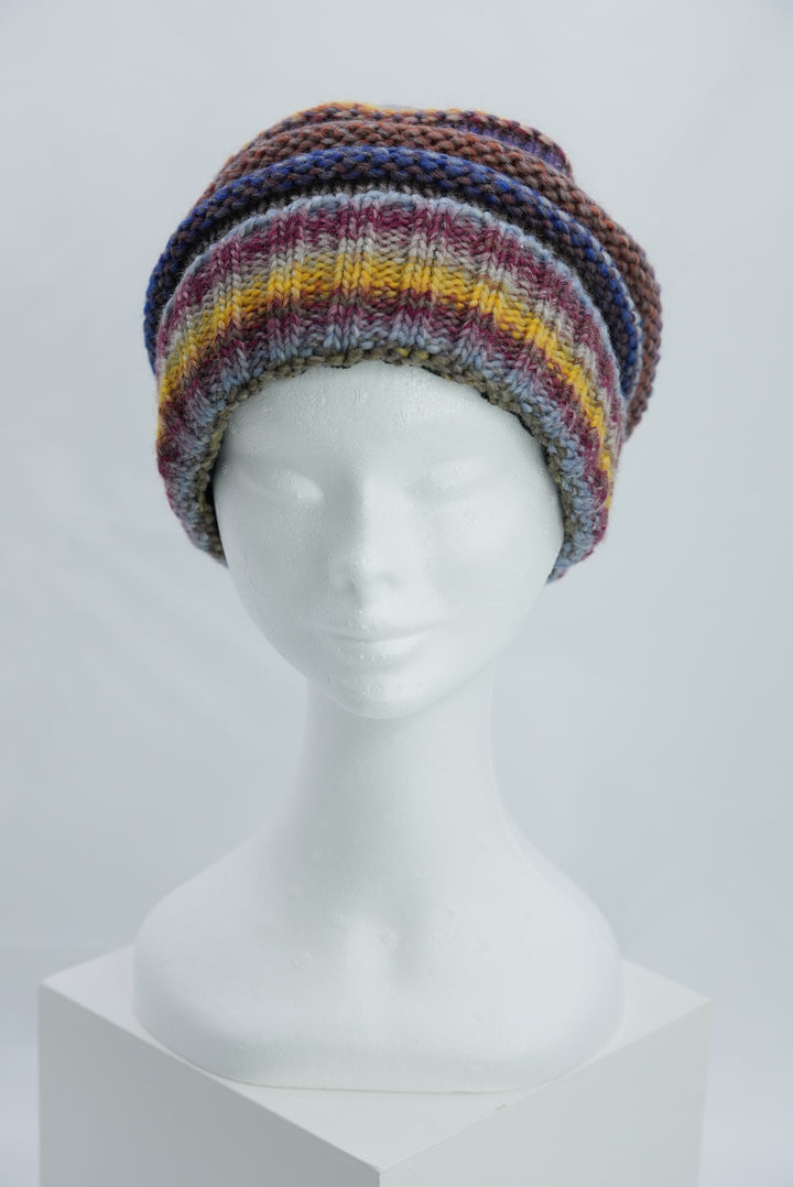 Beanie "lila gelb"