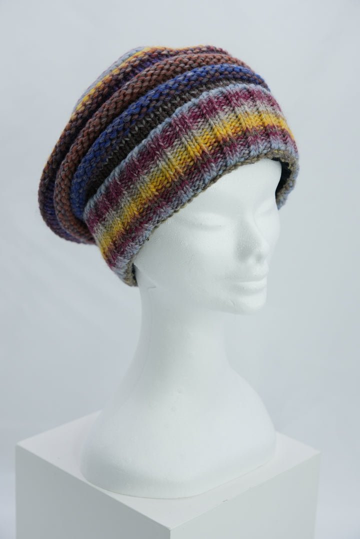 Beanie "lila gelb"