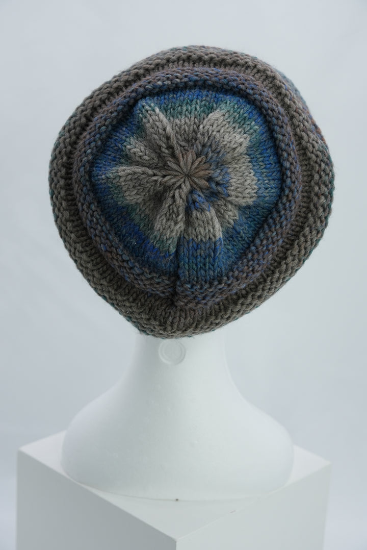 Beanie "braun/blau/grau"