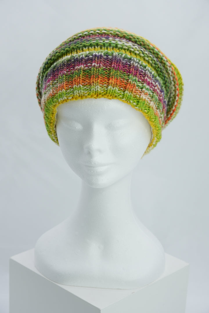Beanie "hellgrün/gelb/orange"