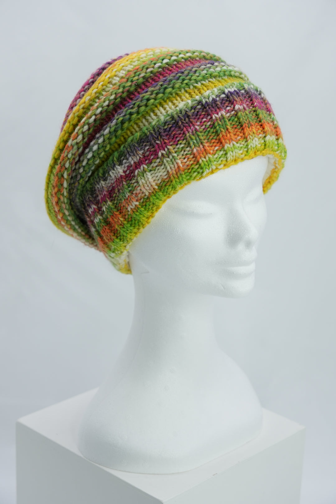 Beanie "hellgrün/gelb/orange"