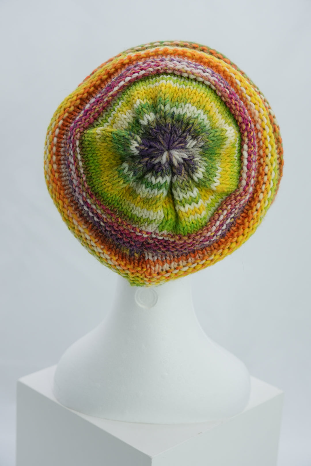Beanie "hellgrün/gelb/orange"