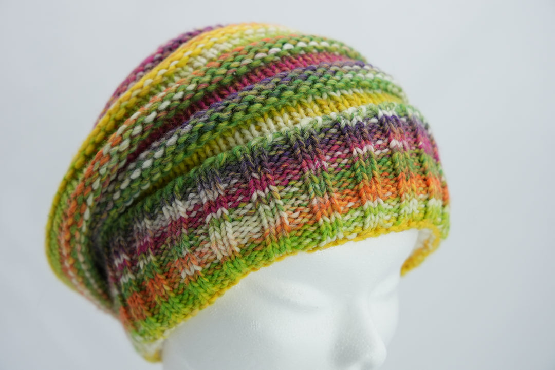 Beanie "hellgrün/gelb/orange"