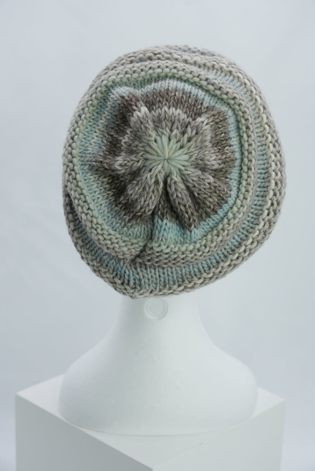 Beanie "hellblau/grau"