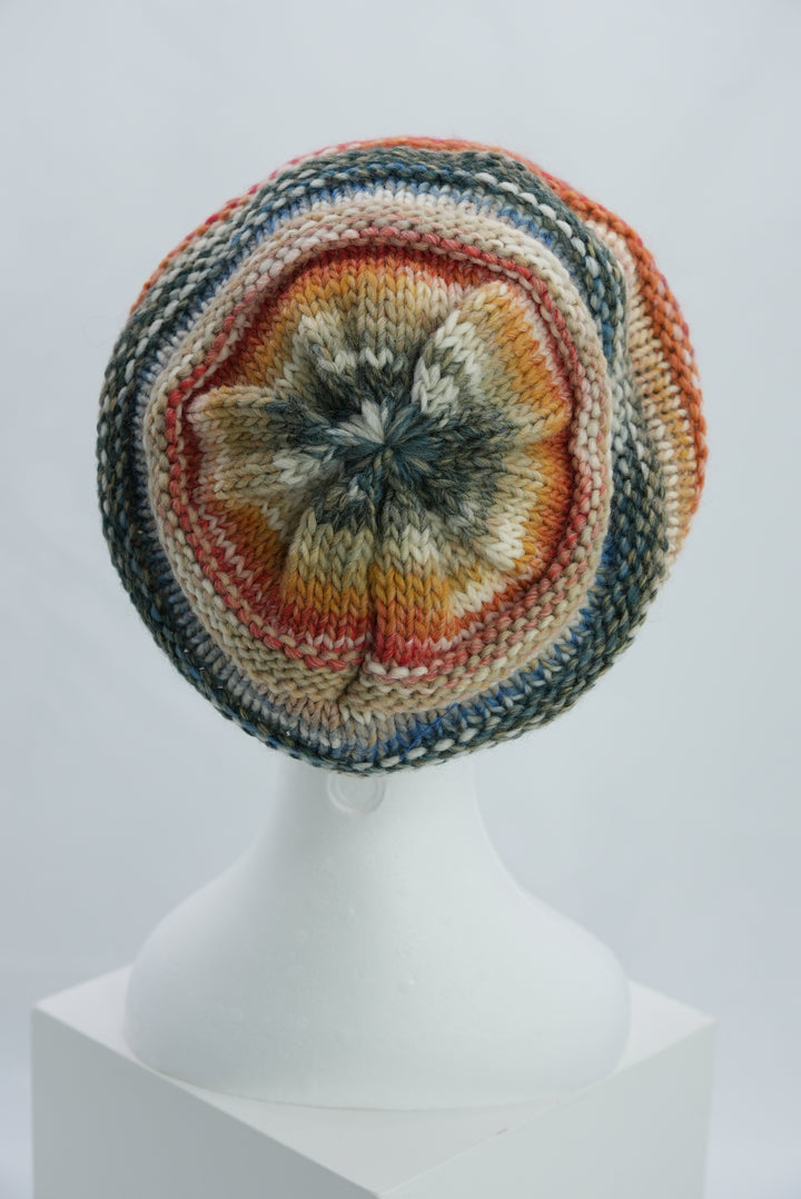 Beanie "blau/rot"