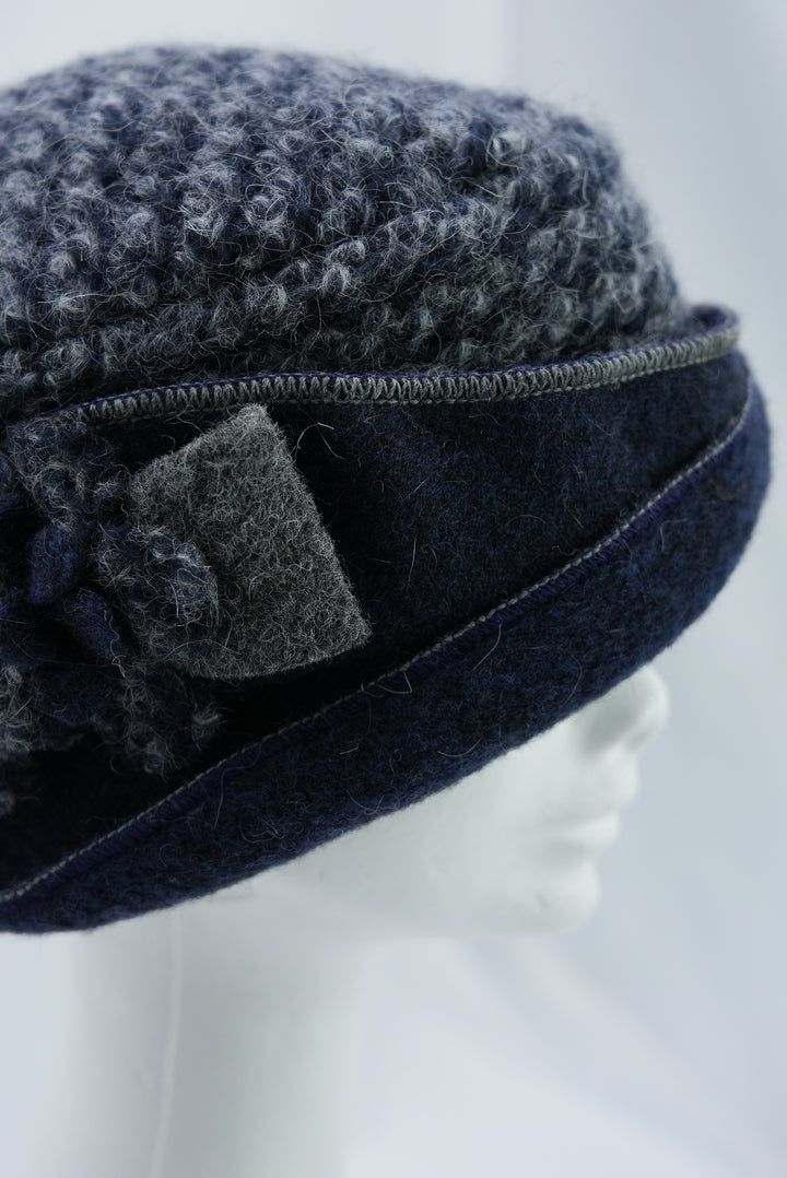 Walkmütze "blau/grau"