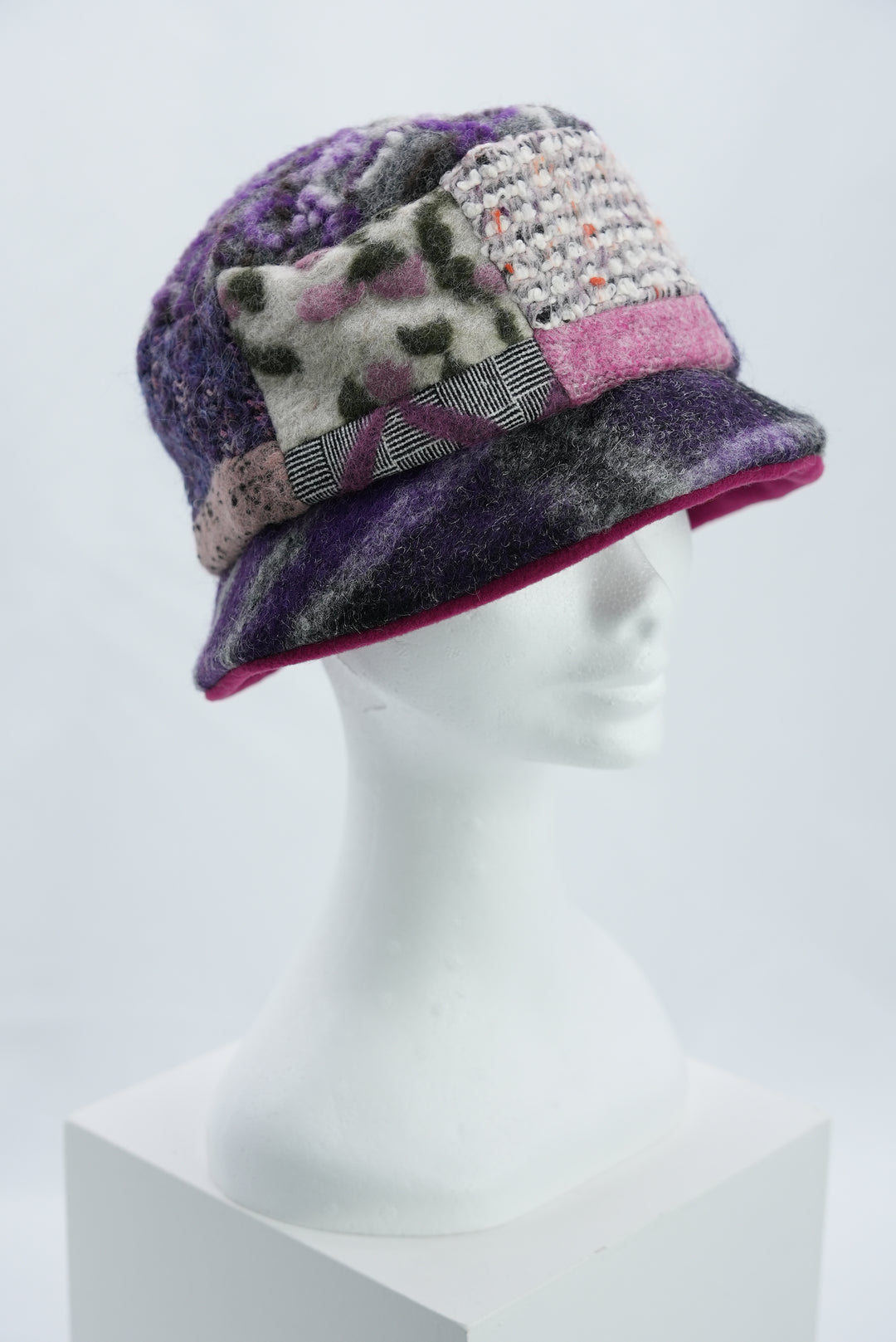 Patchwork-Fischerhut "lila"