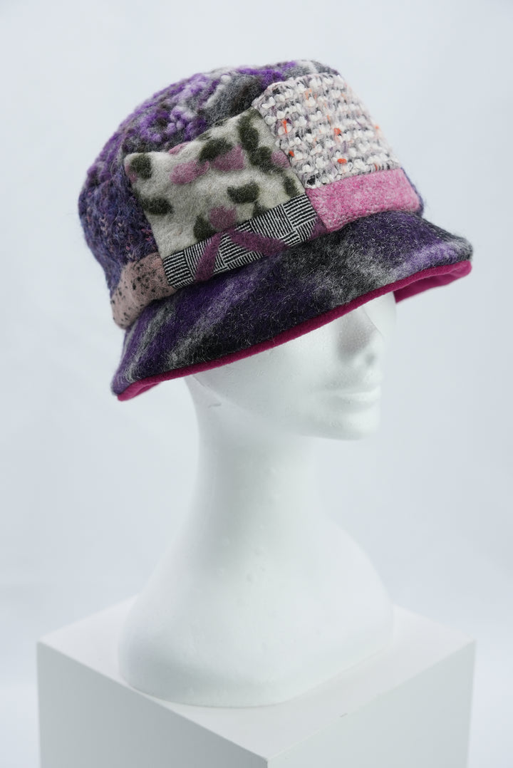 Patchwork-Fischerhut "lila"