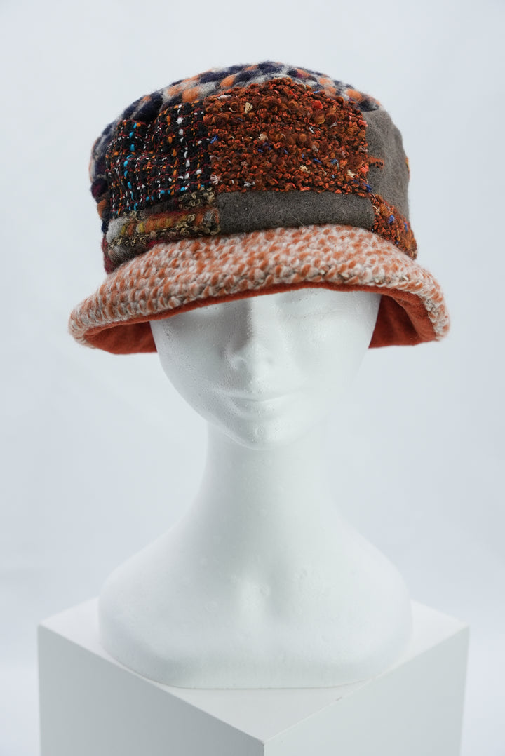 Patchwork-Fischerhut "orange"