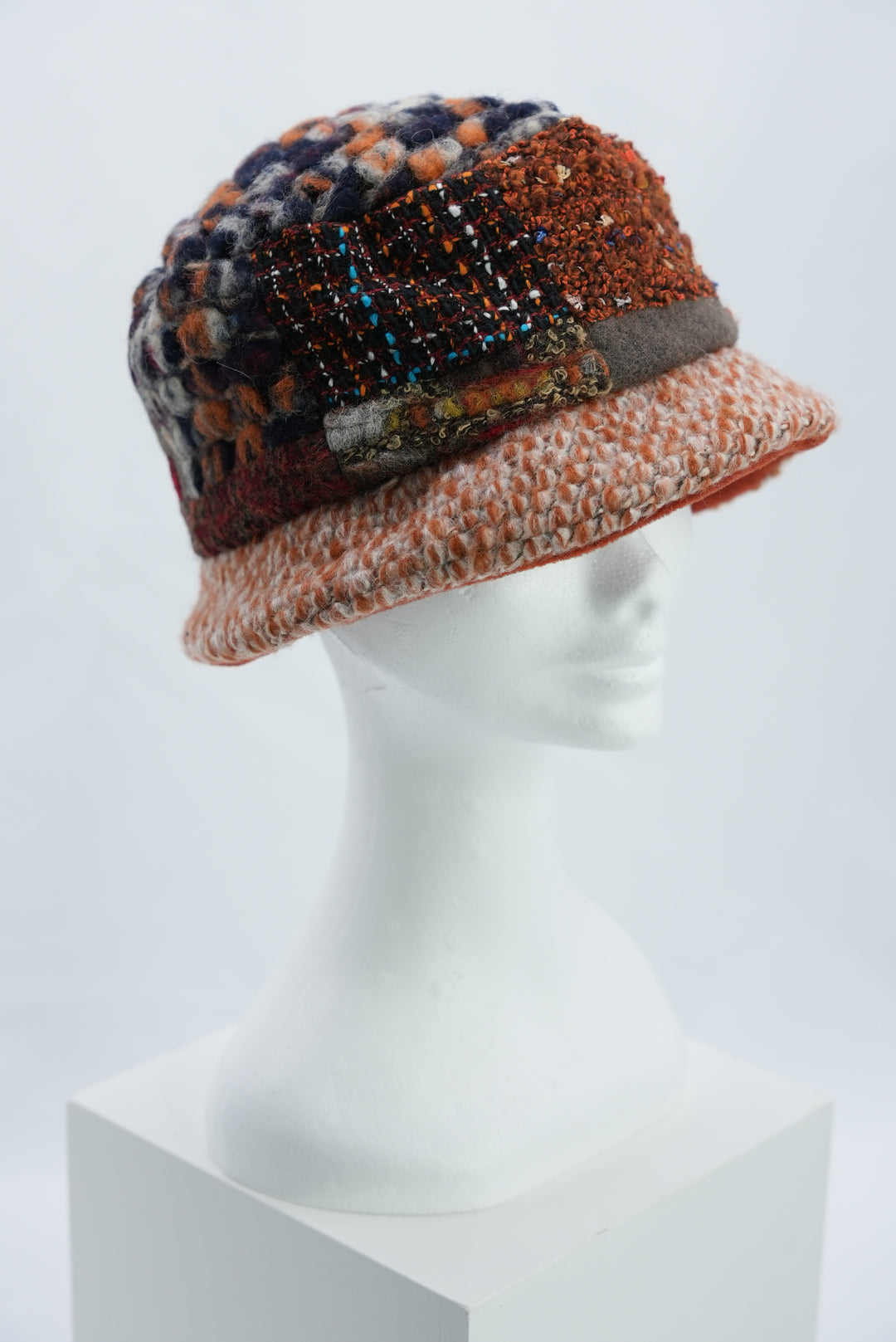 Patchwork-Fischerhut "orange"