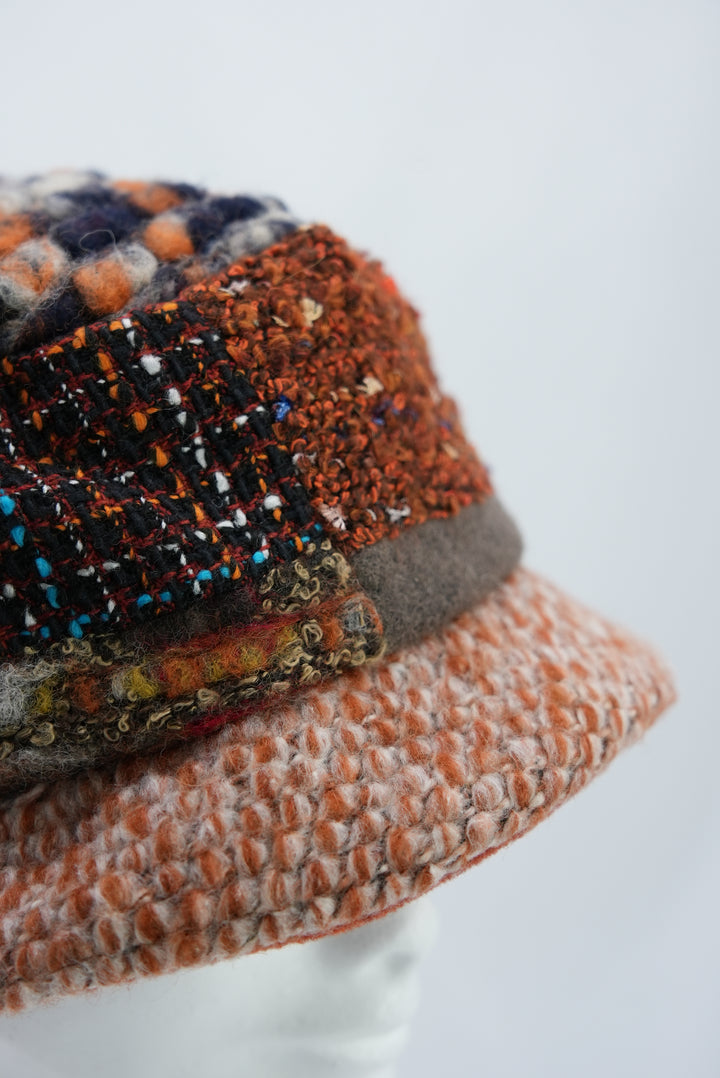 Patchwork-Fischerhut "orange"