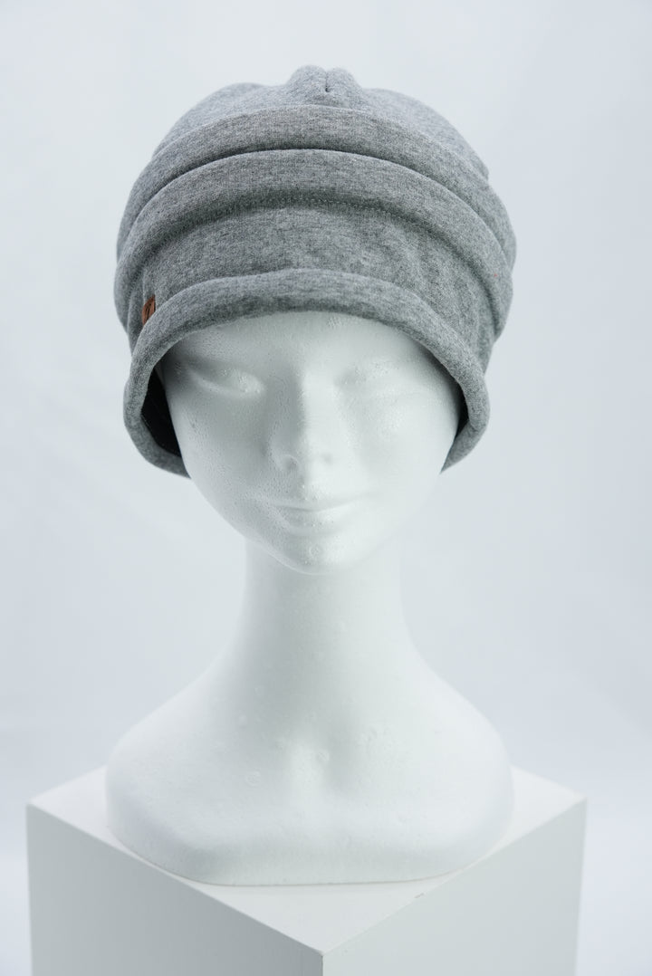 Beanie mit Raffung "grau"
