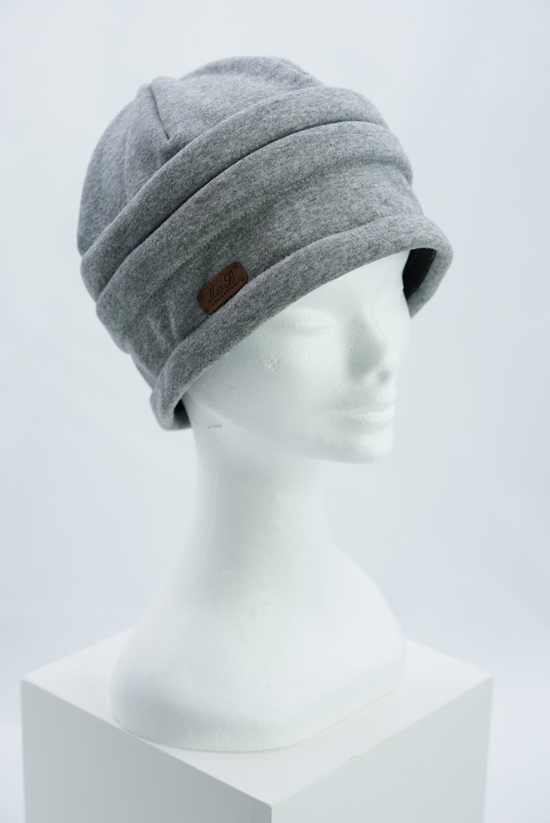 Beanie mit Raffung "grau"