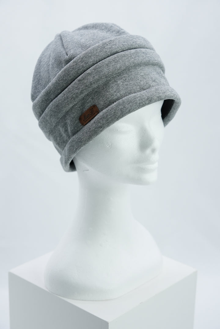 Beanie mit Raffung "grau"
