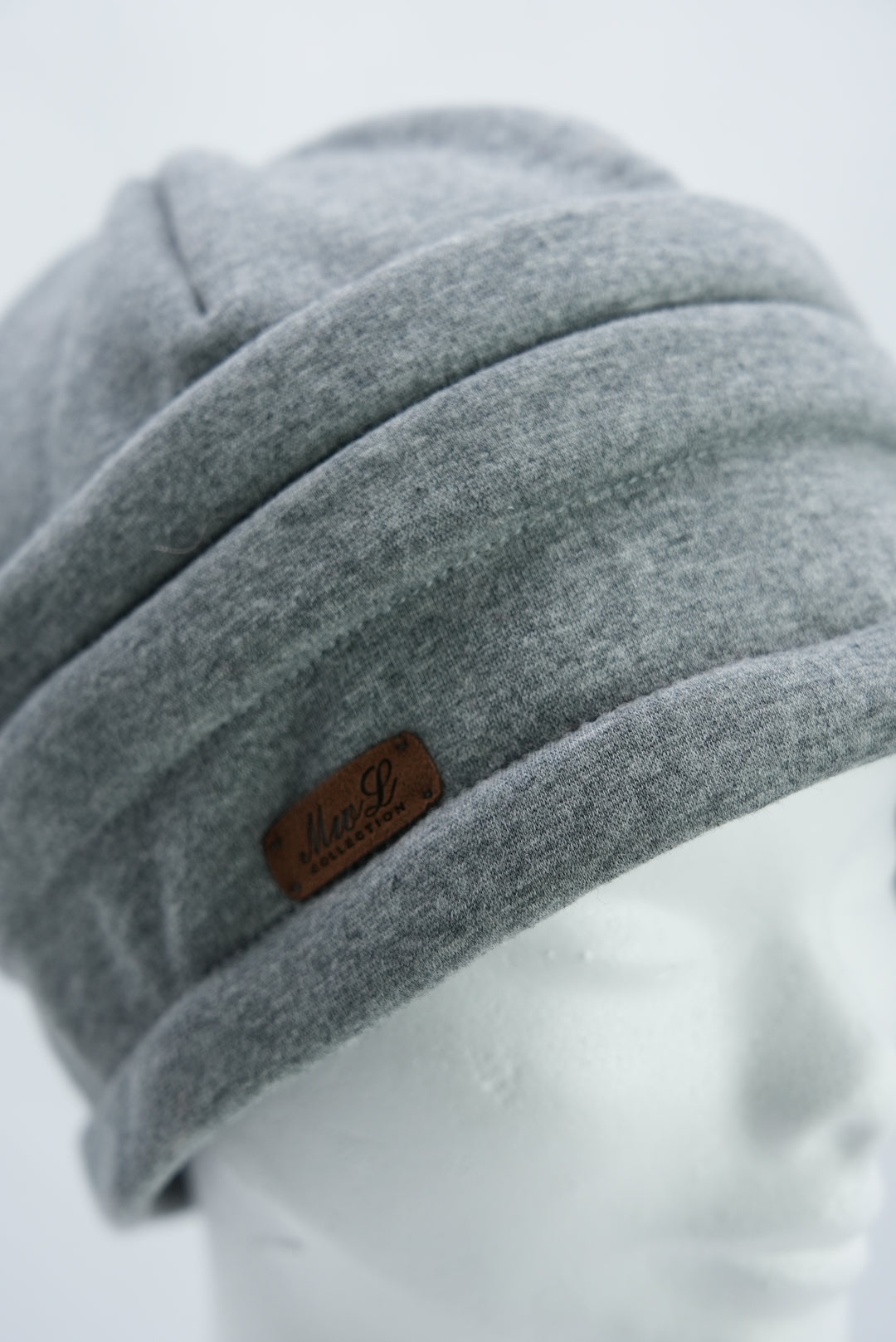 Beanie mit Raffung "grau"