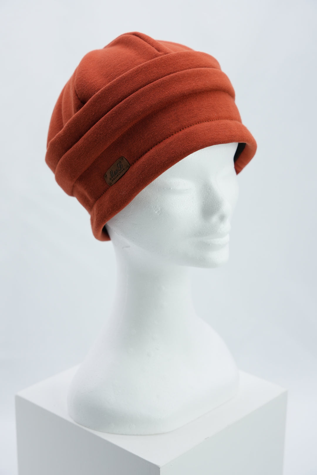 Beanie mit Raffung "rost"