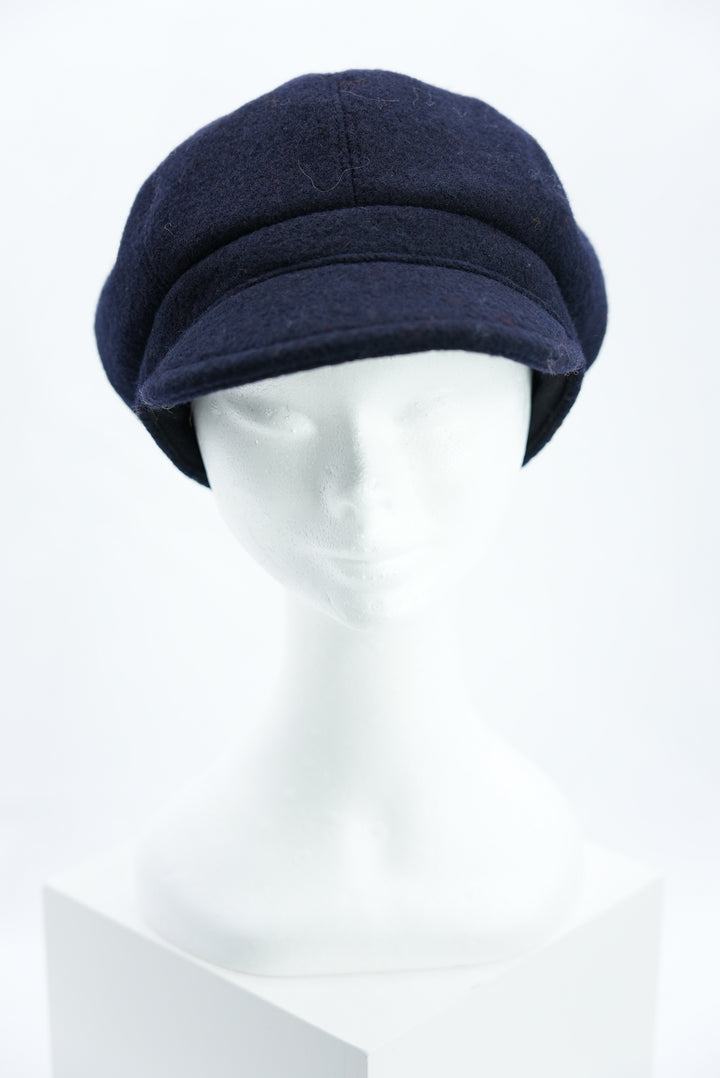 Schildkappe "Wolle navy"