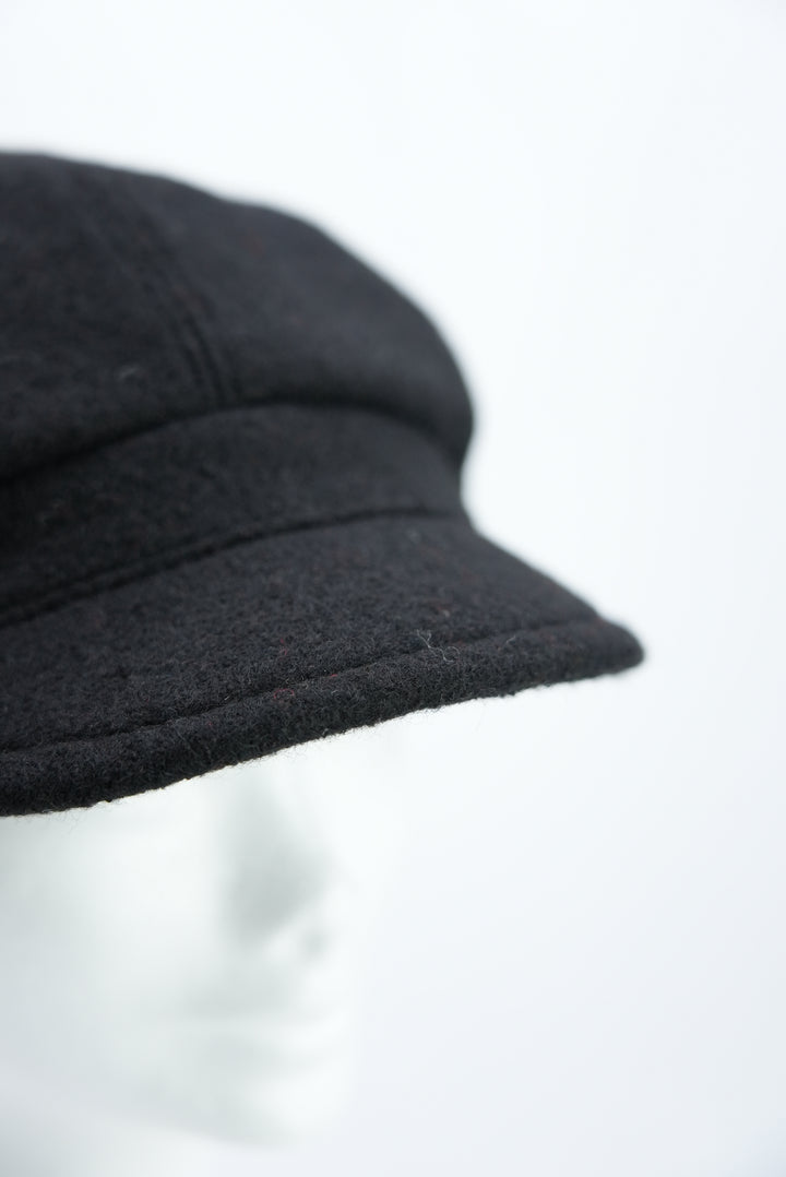 Schildkappe "Wolle schwarz"
