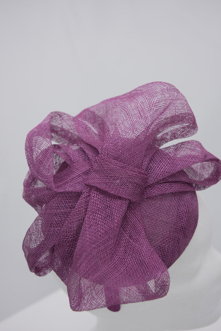 Fascinator Schleife lila