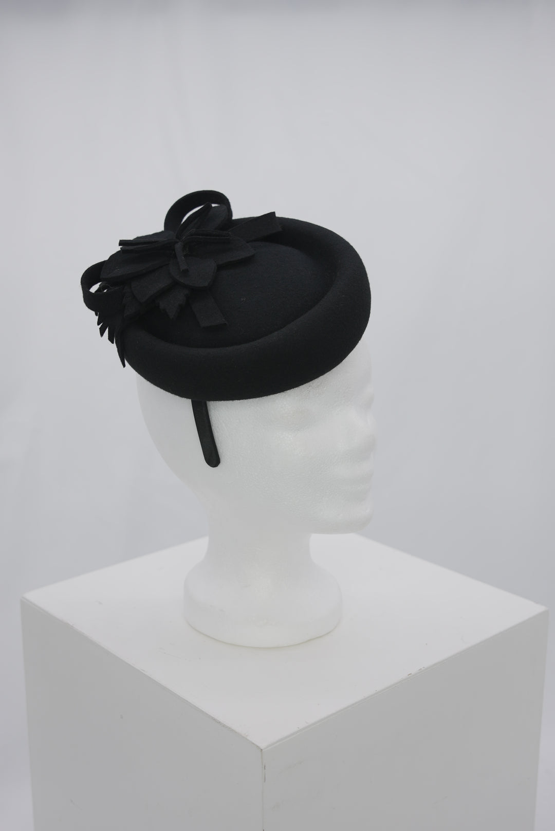 Fascinator "Stoff schwarz"