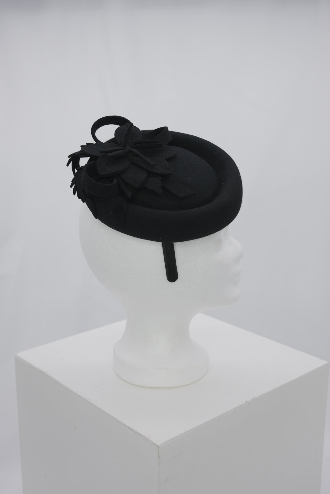 Fascinator "Stoff schwarz"